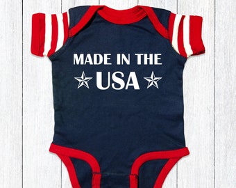 Baby Short-Sleeve Onesies Love Vintage American Flag Bodysuit Baby Outfits Baby Short-Sleeve Onesies Love Vintage American Flag Bodysuit Baby Outfits