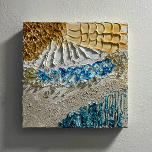 Texture and Forms, Modeling Paste Art, and Acrylic, Wall Decor. 