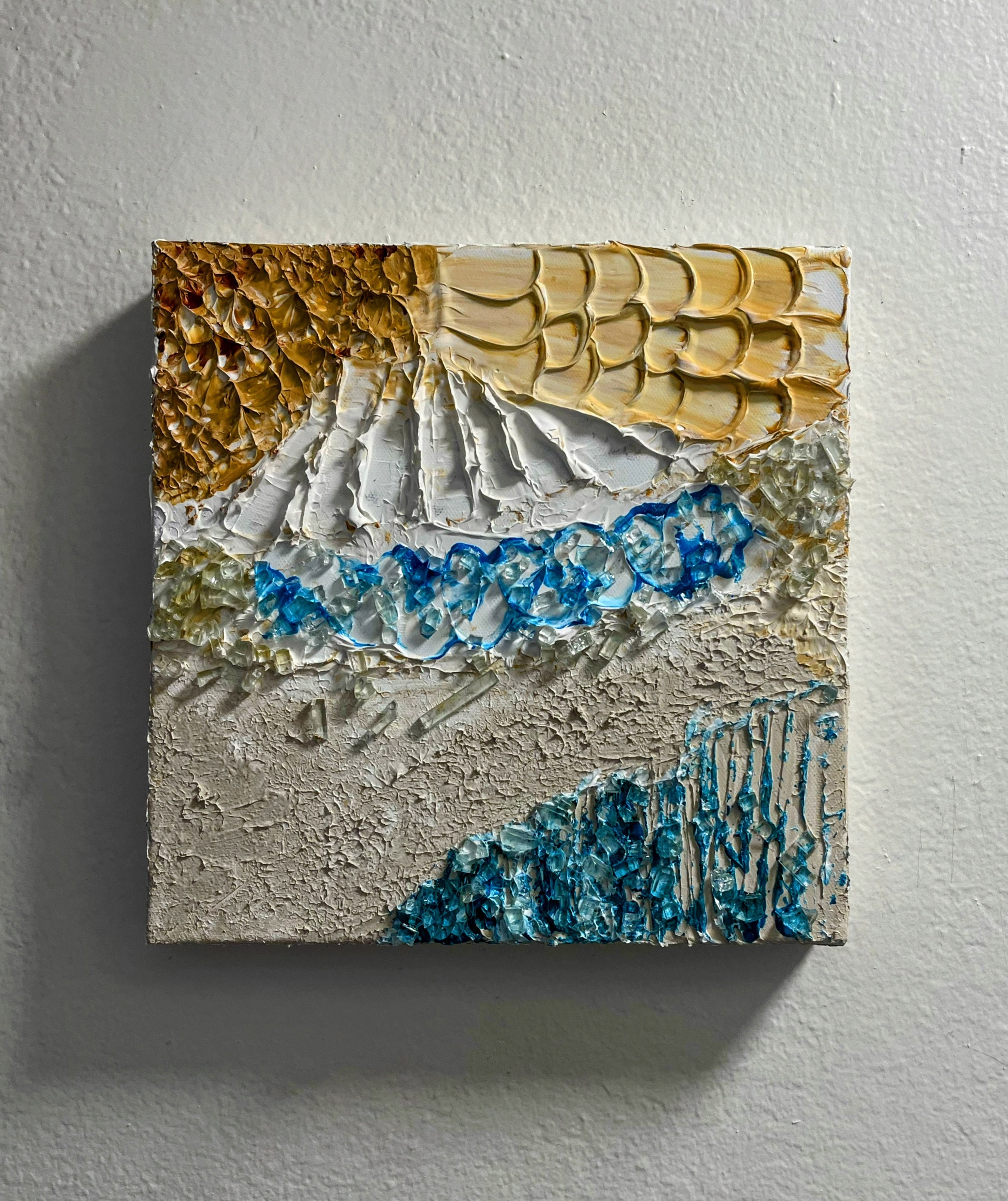 Texture and Forms, Modeling Paste Art, and Acrylic, Wall Decor. 