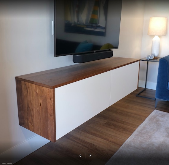 Floating Credenzas Media Consoles Desk Ikea Hacks Etsy UK