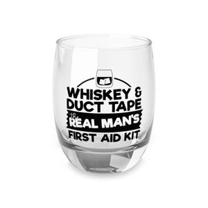 Grappig whiskyglas, cadeaus voor hem, uniek bargerei, ontwerp EHBO-doos, verjaardagscadeau voor vader, cadeau bruidsjonker