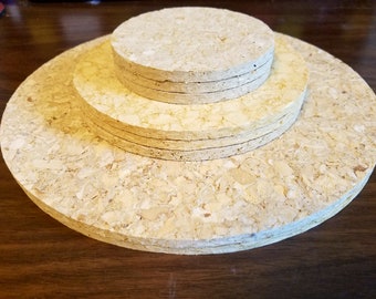 Cork Circles Set of 8 - 10", 6", 3"