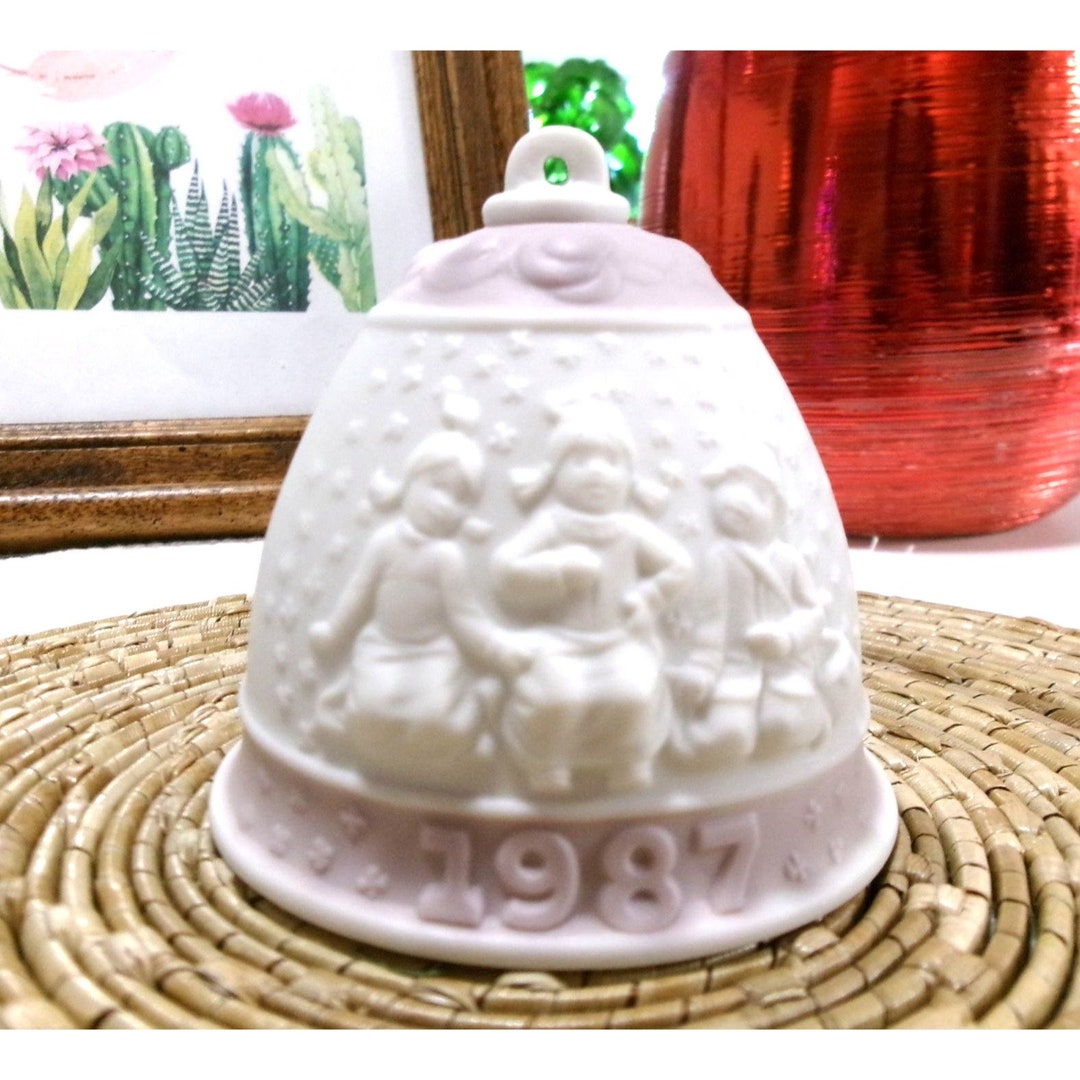 Lladro Ornament Christmas Bell 1987 Vintage Christmas Ornament in