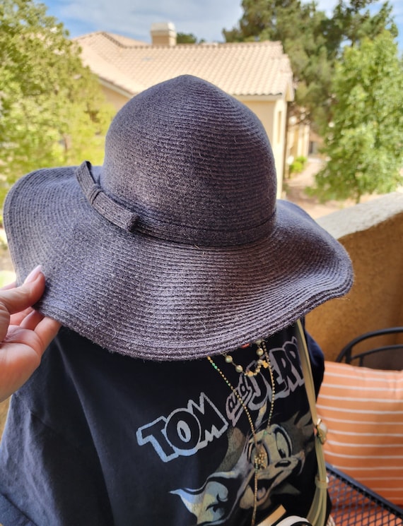 Vintage 90's Liz Claiborne Floppy Gray Hat-Spring-