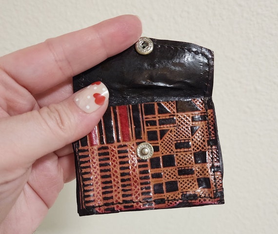 Moroccan Vintage Leather Wallet and Coin Purse-70… - image 7