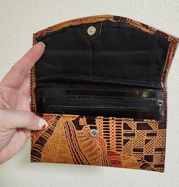 Moroccan Vintage Leather Wallet and Coin Purse-70… - image 9