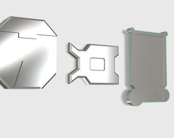 Star Wars The Old Republic Sith Jedi bältesspänne Greeblie kostym cosplay SWTOR digital nedladdning STL