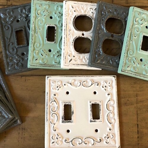 Cast Iron Double Light Switch Cover/single Light Switch Etsy
