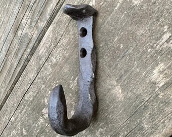 SALE/Metal wall hook/Pick color/ Rustic metal hooks/ Vintage hook/ cabin/ Industrial Hook/metal wall hook/mud room