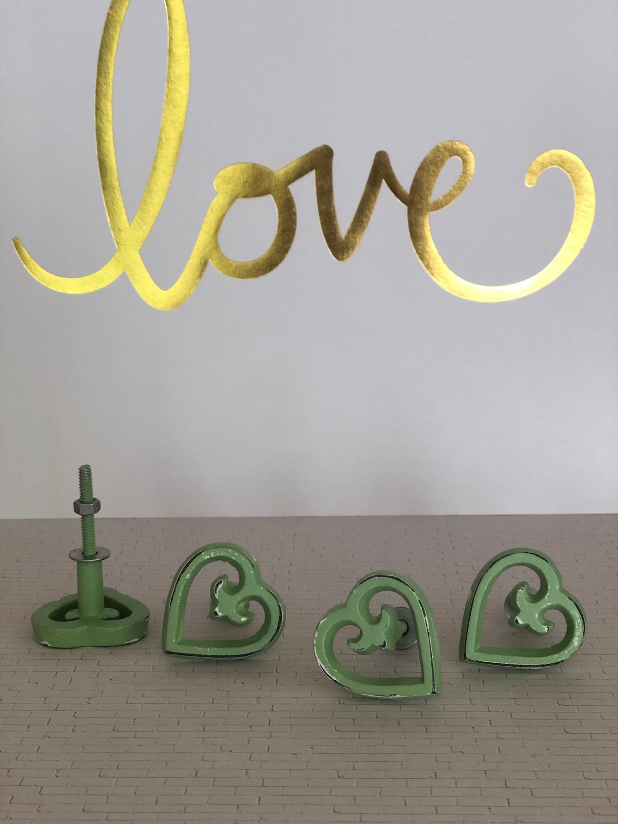 Perillas / Perillas de metal / Perillas del corazón / Perillas | Etsy