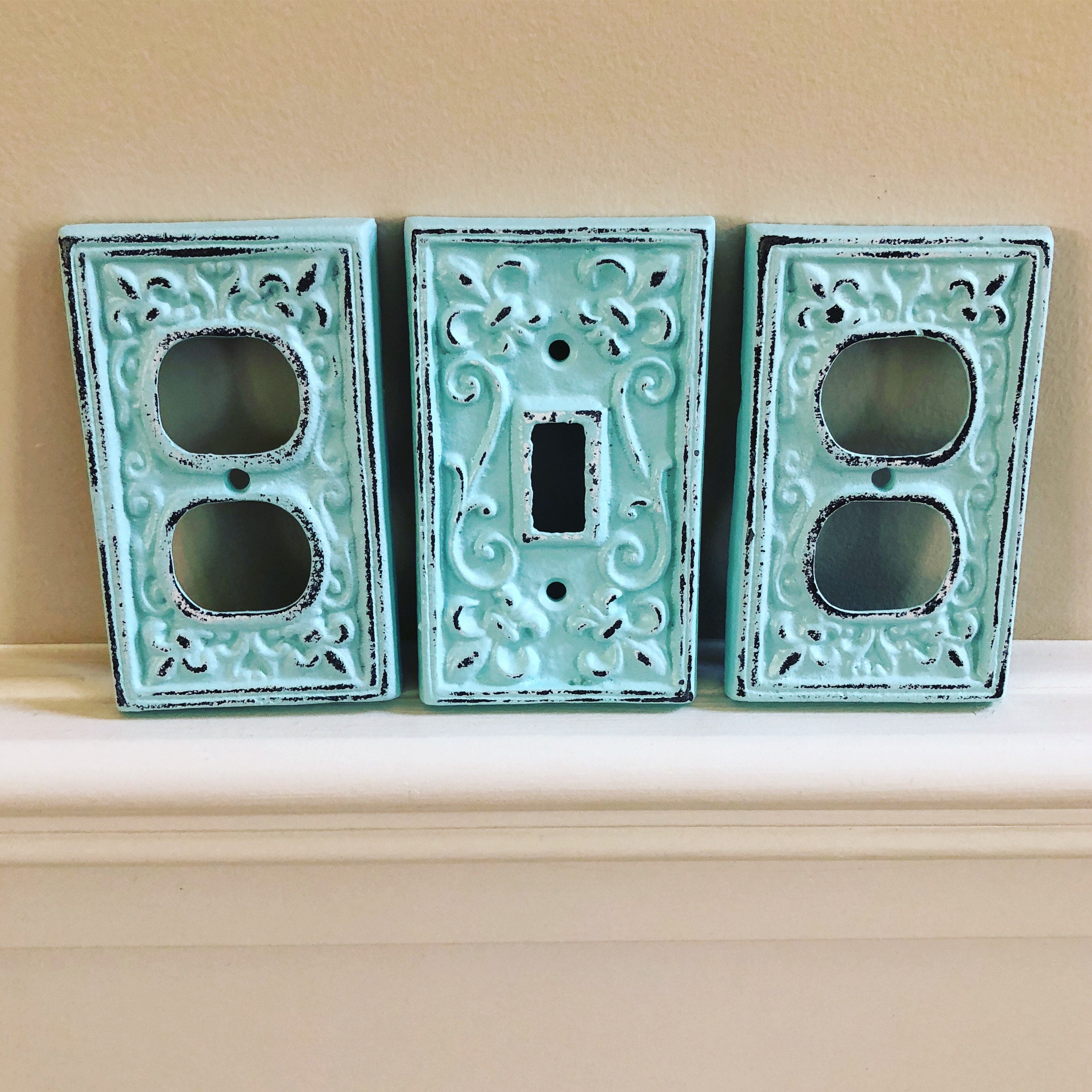SALE/Cast Iron Double Light Switch Cover/single light switch cover/Nu…