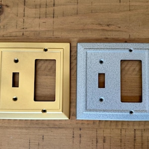 Antique Brass Light Switch Cover, Bronze Wall Plate (20 colors) image 4