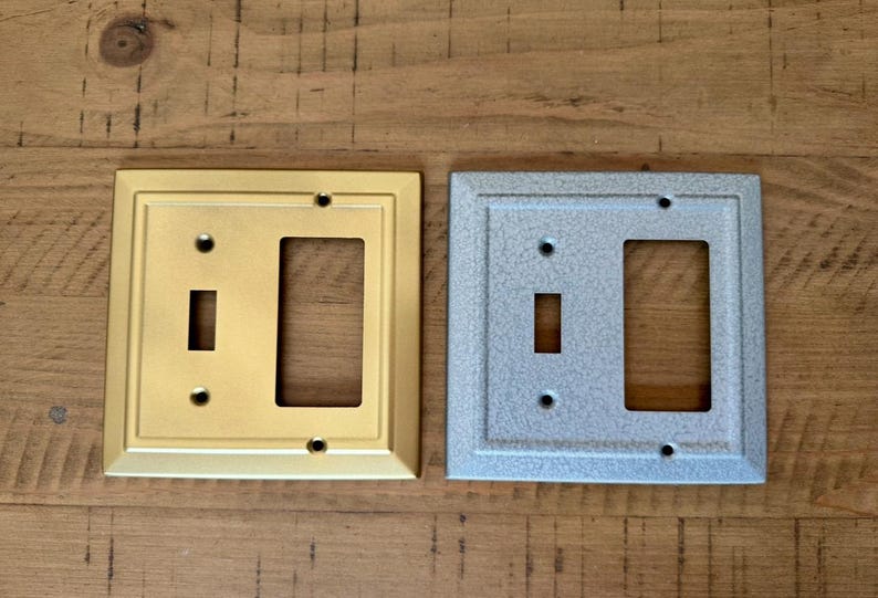 Antique Brass Light Switch Cover, Bronze Wall Plate (20 colors) image 4