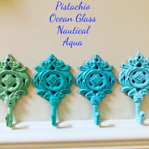 Towel Hook/Decorative metal wall hook/Shabby chic hook/Coat hook/Backpack hook/Nursery hook/Curtain hook/Cast iron wall hook/