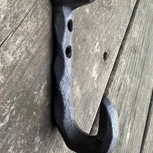 Heavy duty wall hook/Pick color/ Rustic metal hooks/ Vintage hook/ cabin/ Industrial Hook/metal wall hook/mud room