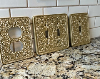 Switch Plates, Light Switch cover, Outlet Covers, Antique Bronze, Plug Cover, Switch plate, white covers, outlet plate covers, Ivory