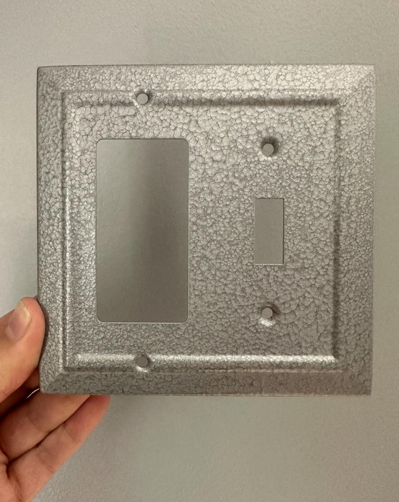 Antique Brass Light Switch Cover, Bronze Wall Plate (20 colors) image 9