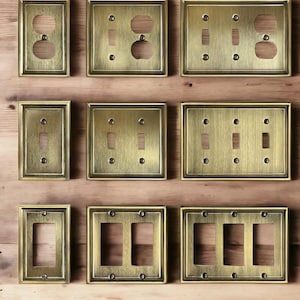 Sale/ Antique Brass covers,  Switch Plates, Light Switch cover, Outlet , Switch plate, outlet plate covers, Switch Plates, Plug Cover