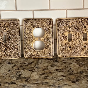 Switch Plates, Light Switch cove, Outer Covers, Antique Bronze, Plug Cover, Switch plate, white covers, outlet plate covers