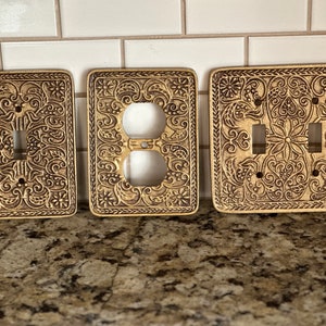 Switch Plates, Light Switch cove, Outer Covers, Antique Bronze, Plug Cover, Switch plate, white covers, outlet plate covers image 1