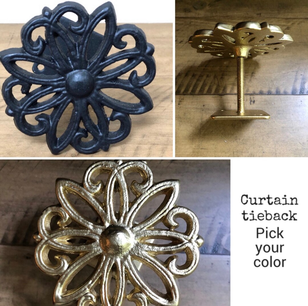 Sale/curtain Holdback, Curtain Tiebacks, Tie Backs, Tiebacks, Wall Hook