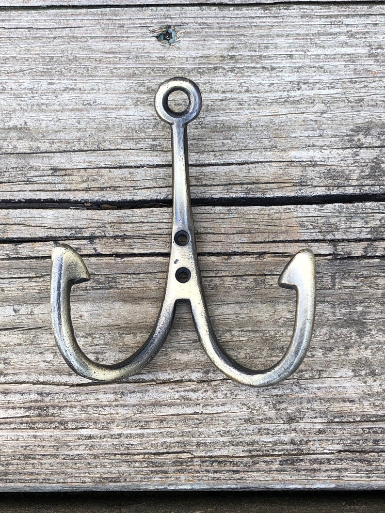 Sale/fishing Style Hook Lake House Hook Fishing Style Metal Etsy