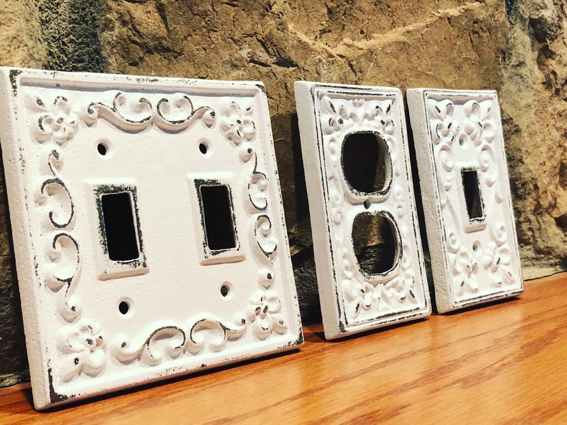 SALE/Cast Iron Double Light Switch Cover/single light switch Etsy