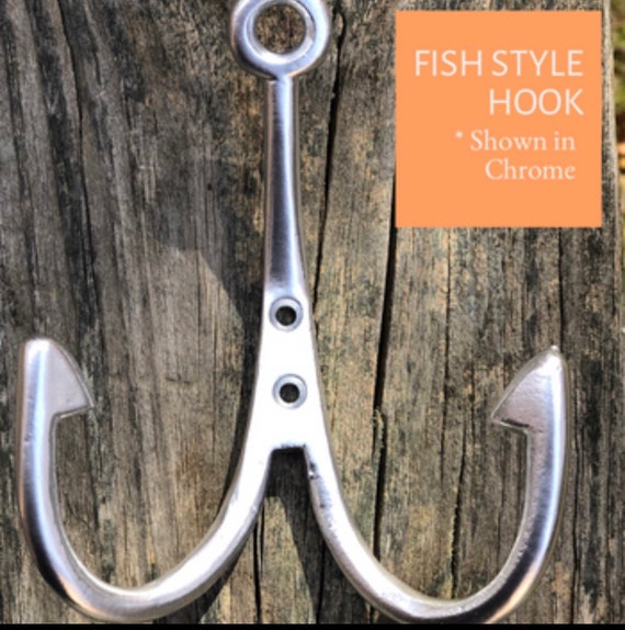 Fishing Style Hook, Lake House Hook, Fishing Style Metal Hook