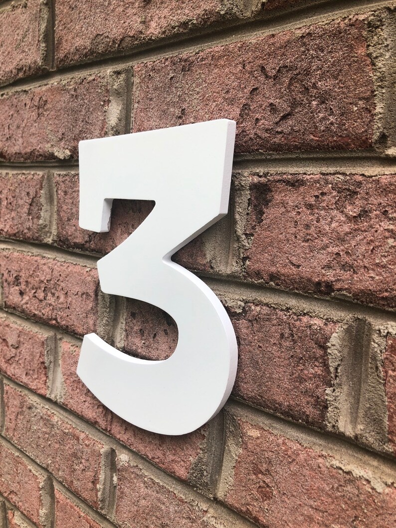 Sale/ Painted Wooden numbers wood numbers 010 numbers Etsy