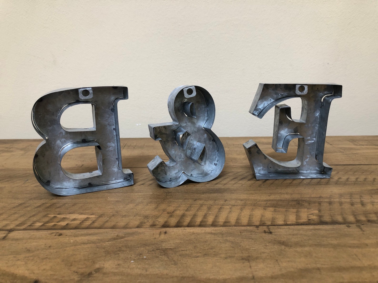 Sale/small Metal Letters/wall Decor/ AZ Metal Etsy