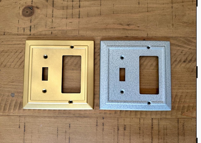 Antique Brass Light Switch Cover, Bronze Wall Plate (20 colors) image 16