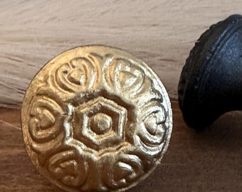 Round Decorative Knobs / Vintage Style Drawer Pulls / Boho Cabinet Hardware
