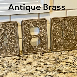 Switch Plates, Light Switch cove, Outer Covers, Antique Bronze, Plug Cover, Switch plate, white covers, outlet plate covers