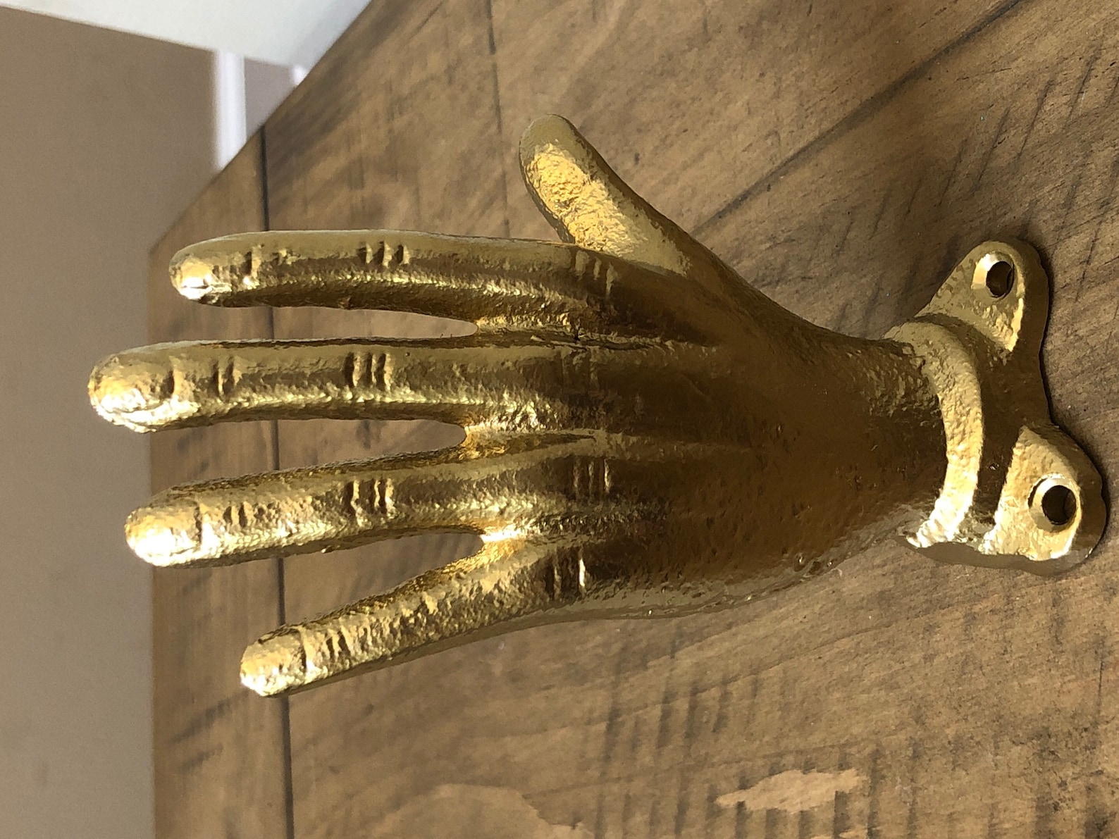 Gold Hand Hook Curtain Holdback Wall Hooks Wall Hook Coat Etsy