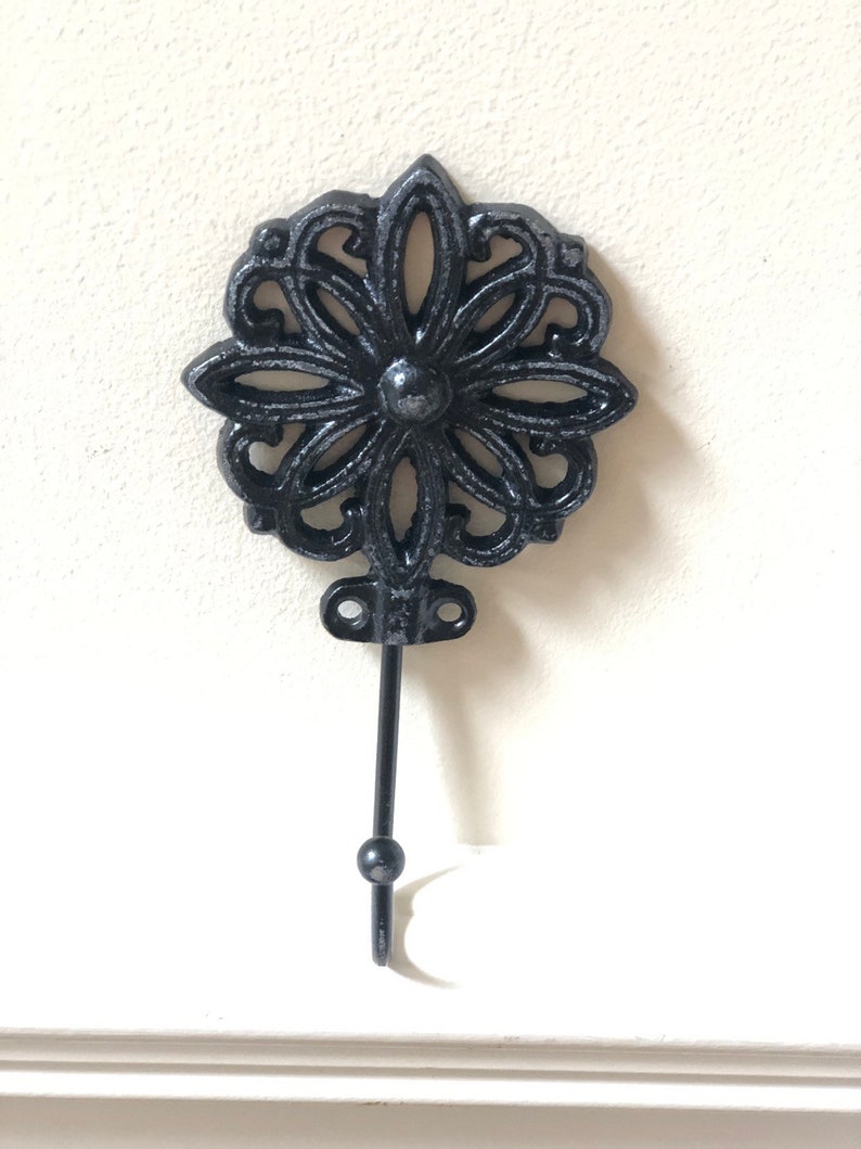 Sale/decorative Metal Flower Wall Hook/towel Hook/shabby Chic Etsy