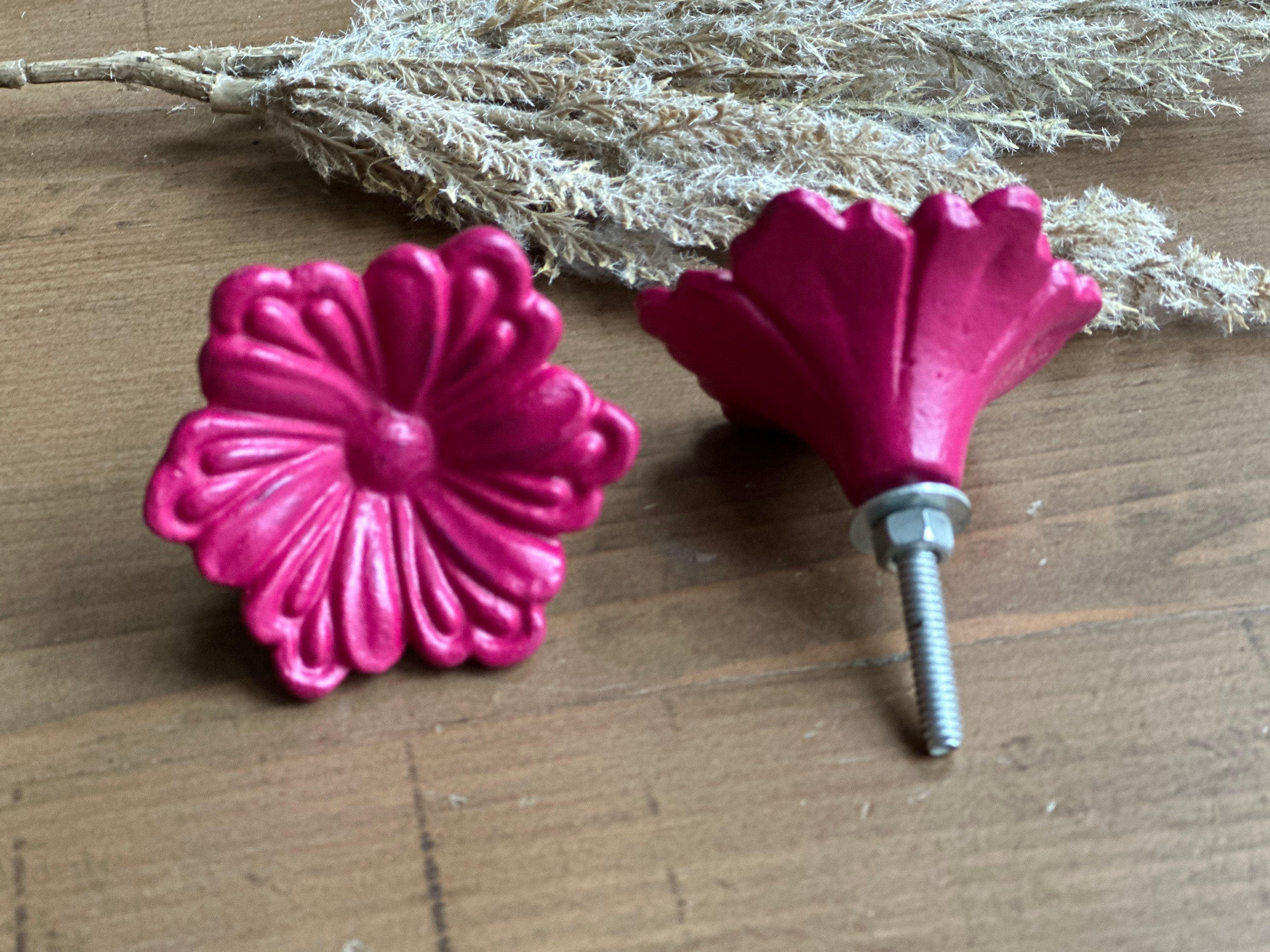 Hot Pink Dresser Knobs - Etsy