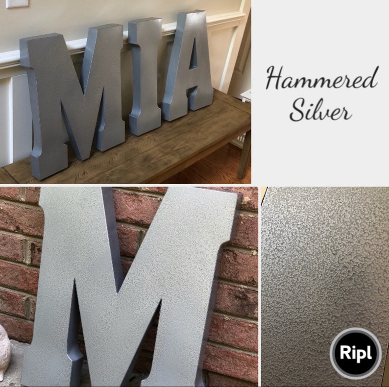 Extra Large Metal Letters/Wall Decor/Galvanized Metal Etsy