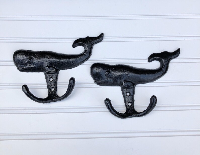 ON SALE/ Set of 2/whale Wall Hook/whale Hook/towel Hook/coat Etsy