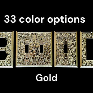 Sale/ Gold Brass covers, Switch Plates, FREE SCREWS, Light Switch cover, Outlet , Switch plate, outlet plate covers, Switch Plates, Plug C