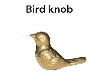 Cast Iron Bird Knob - Shabby Chic Cabinet & Drawer Pull