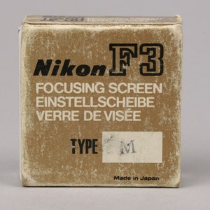 Nikon F3 Focusing Screen Type M, for Close-up and Other High Magnification Work