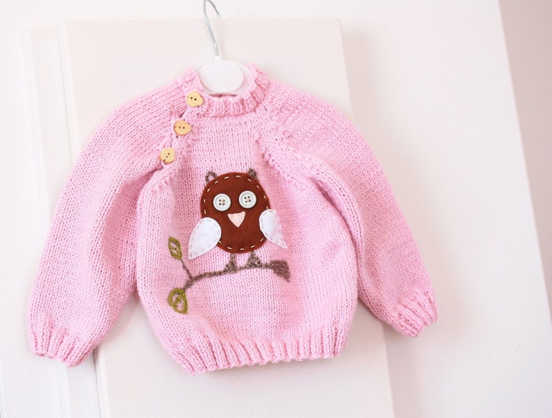 Knit Baby Sweater Hand Knit Baby Clothes Baby Girl Clothes Etsy