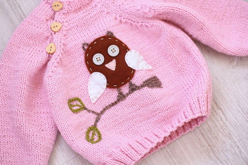 Knit Baby Sweater Hand Knit Baby Clothes Baby Girl Clothes Etsy