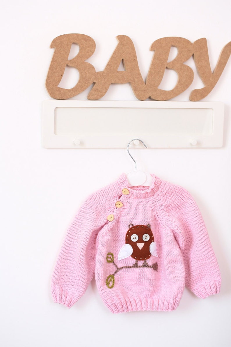 Knit Baby Sweater Hand Knit Baby Clothes Baby Girl Clothes Etsy