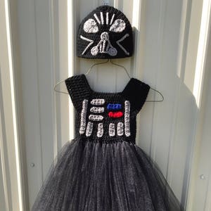 Crochet Darth Vader Inspired Tutu Dress Costume