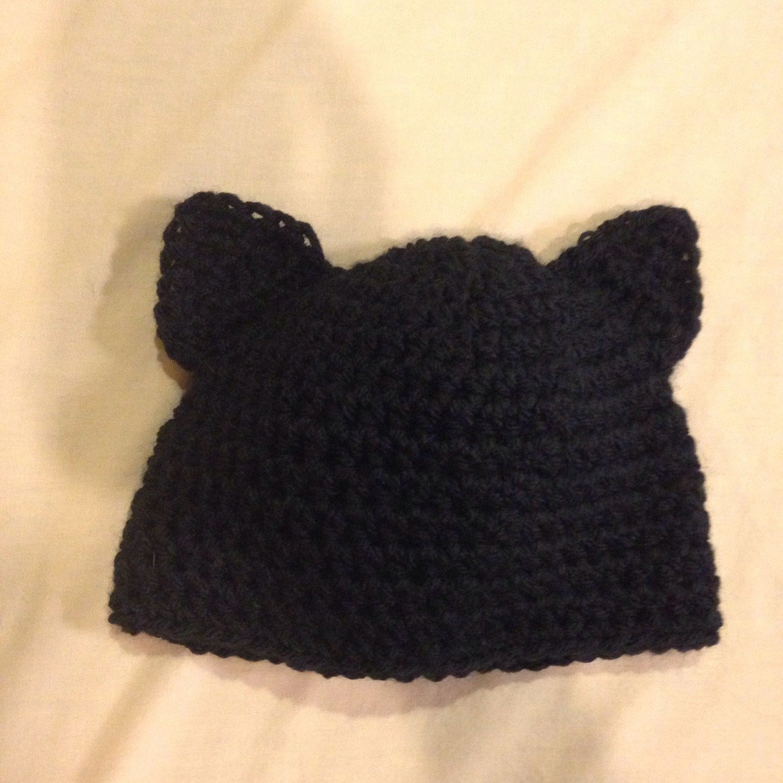 Crochet Black Cat Hat Etsy