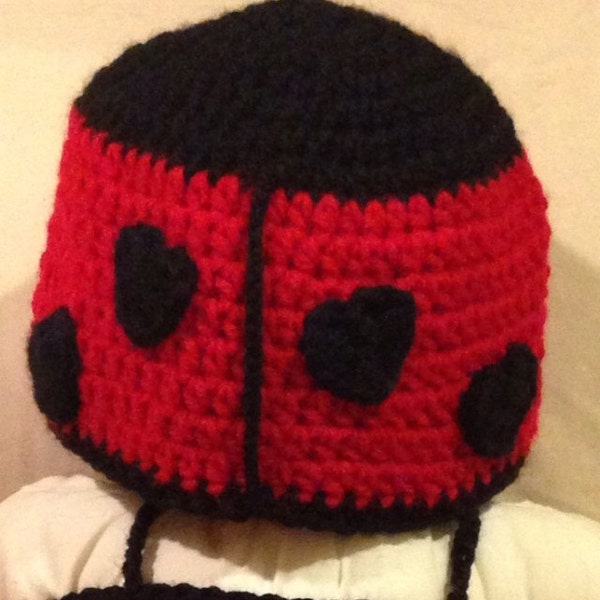 Crochet Ladybug Hat