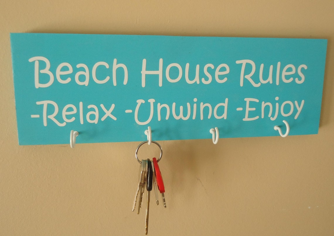 Nautical Theme Key Holder Key Organizer Beach Key Holder Etsy
