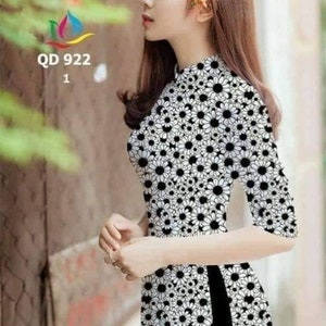 Size S to 3XL Vietnamese Ao dai set, Vietnamese Dress| 3D Printed Áo dài truyen thong /Ao Dai for Girls, Ao Dai for Women ,Ao dai Viet Nam