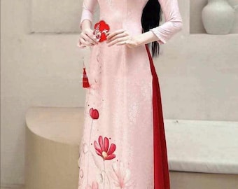 Wietnamski zestaw Ao Dai, Ao Dai dla dziewczynek, Ao Dai dla pani
